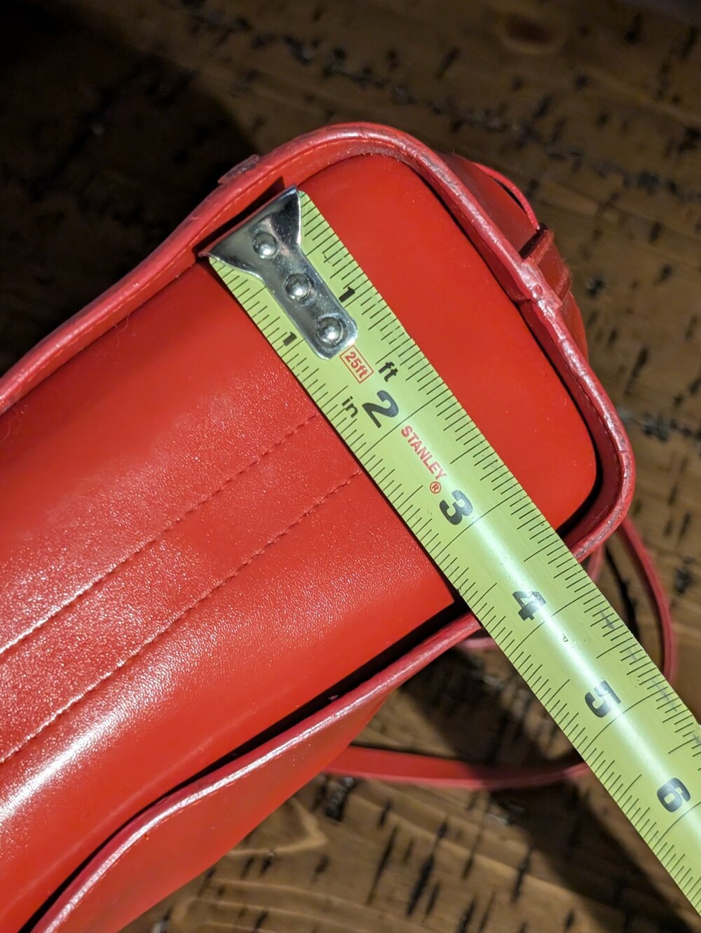 Red Wave Tote With Drawstring - Picture 8 of 10